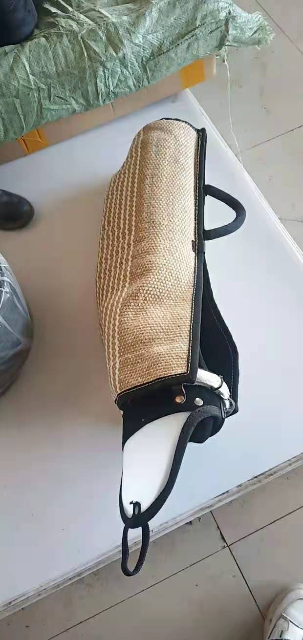 全牛皮扑咬袖（带麻布袖片）